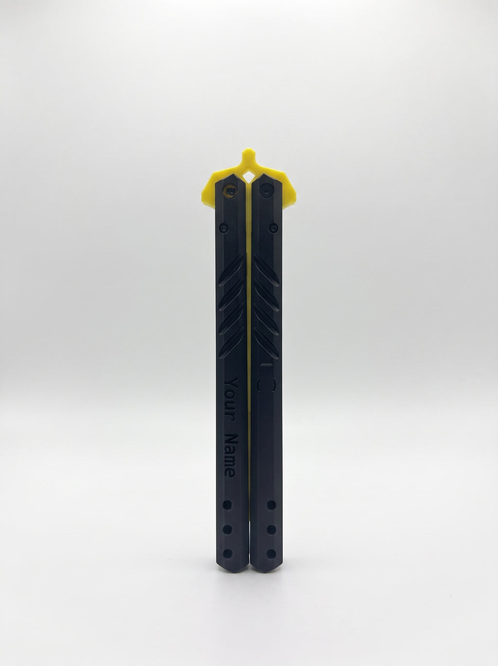 Custom Engraved Butterfly Trainer – Yellow+Black