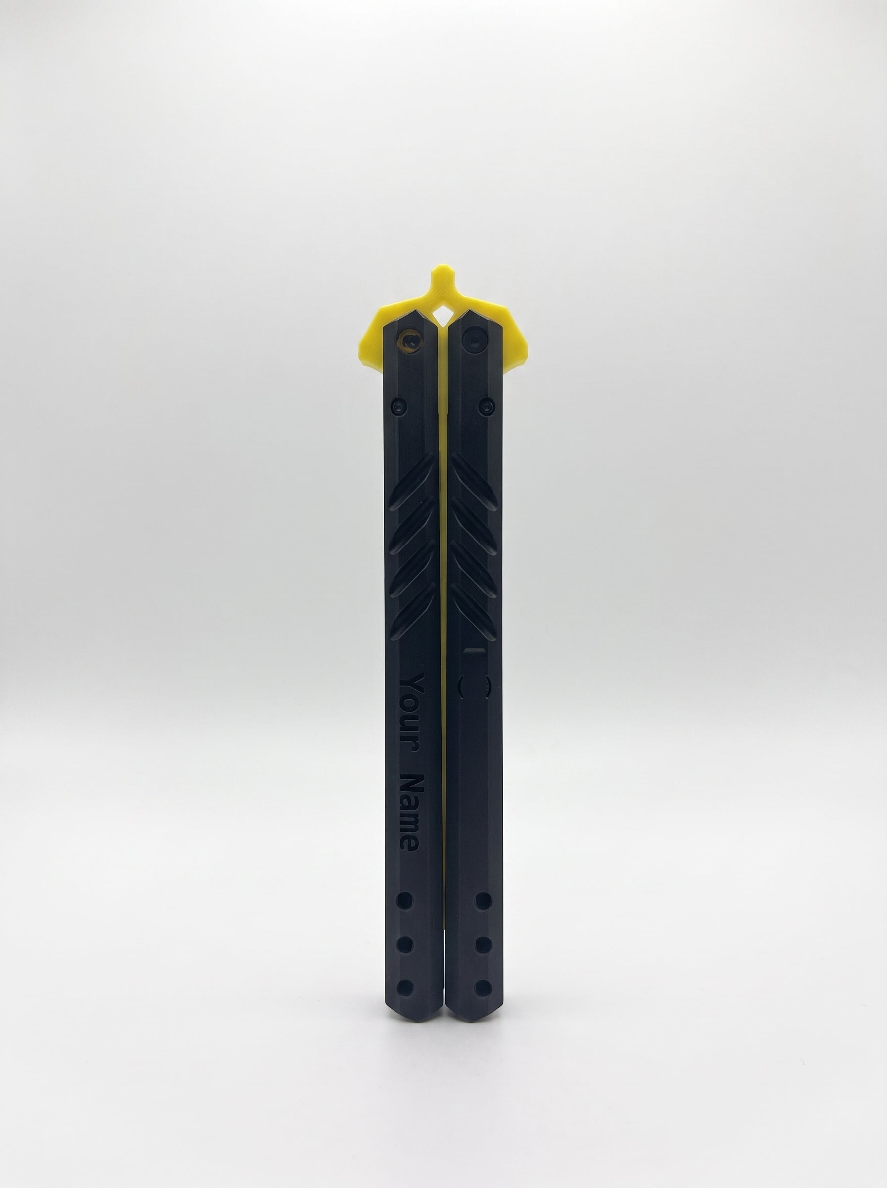 Custom Engraved Butterfly Trainer – Yellow+Black