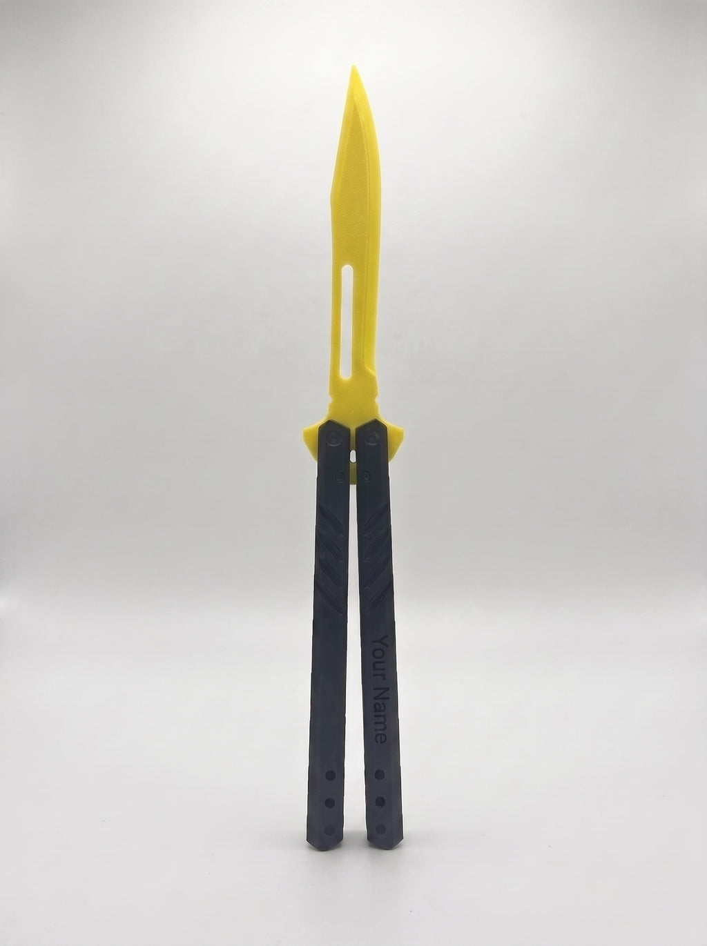 Custom Engraved Butterfly Trainer – Yellow+Black