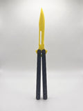 Custom Engraved Butterfly Trainer – Yellow+Black